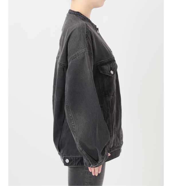JOURNAL STANDARD relume「《予約》別注【LEVI&rsquo;S】COLLARLESS XL TRUCKER BK：デニムジャケット」|デニムジャケット|