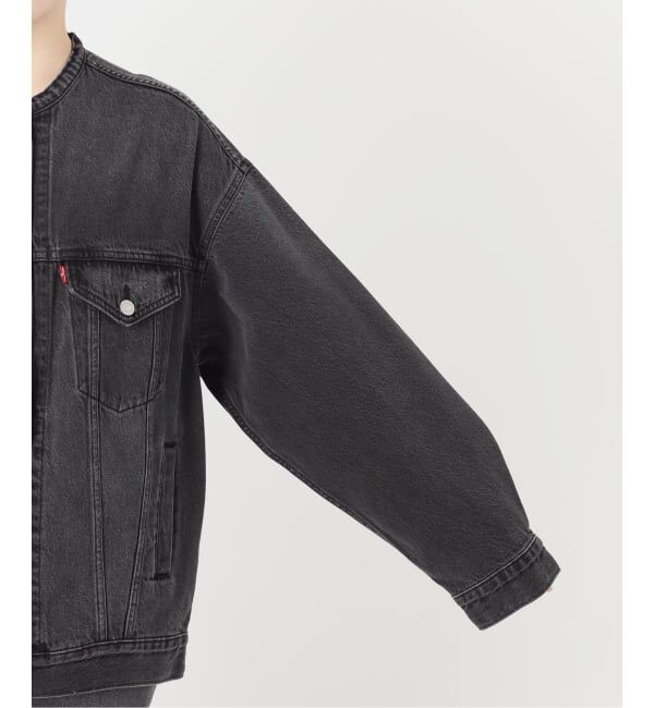 JOURNAL STANDARD relume「《予約》別注【LEVI&rsquo;S】COLLARLESS XL TRUCKER BK：デニムジャケット」|デニムジャケット|