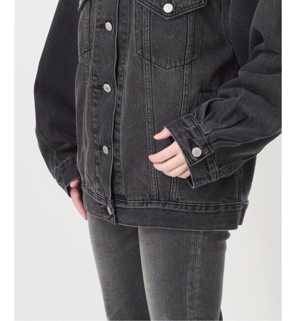 JOURNAL STANDARD relume「《予約》別注【LEVI&rsquo;S】COLLARLESS XL TRUCKER BK：デニムジャケット」|デニムジャケット|