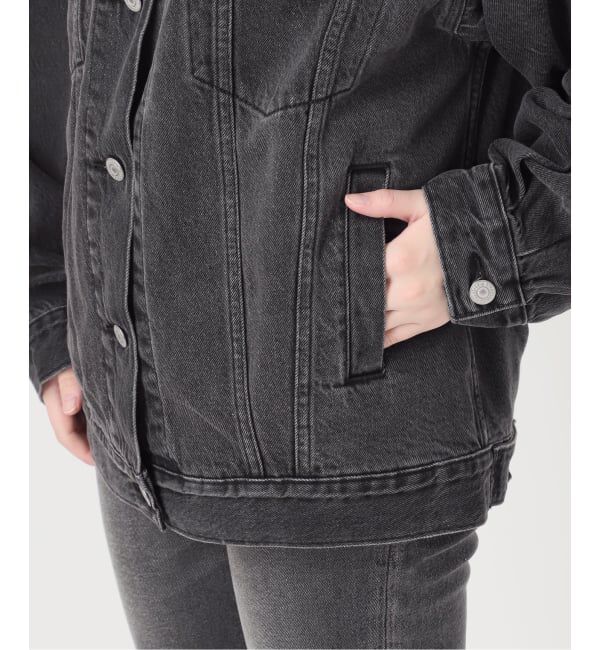 JOURNAL STANDARD relume「《予約》別注【LEVI&rsquo;S】COLLARLESS XL TRUCKER BK：デニムジャケット」|デニムジャケット|
