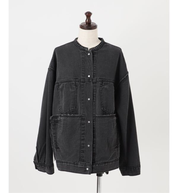 JOURNAL STANDARD relume「《予約》別注【LEVI&rsquo;S】COLLARLESS XL TRUCKER BK：デニムジャケット」|デニムジャケット|
