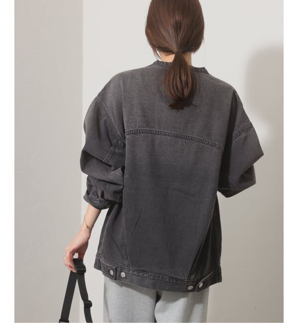 JOURNAL STANDARD relume「《予約》別注【LEVI&rsquo;S】COLLARLESS XL TRUCKER BK：デニムジャケット」|デニムジャケット|