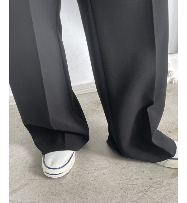 Spick and Span「ダブルクロスツータックパンツ」|スラックス|