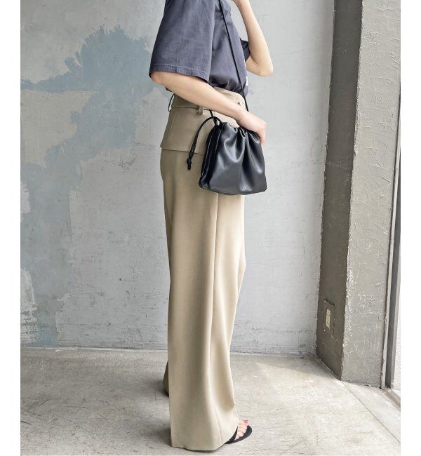 Spick and Span「ダブルクロスツータックパンツ」|スラックス|