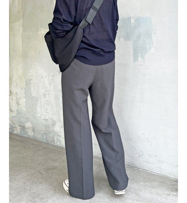Spick and Span「ダブルクロスツータックパンツ」|スラックス|