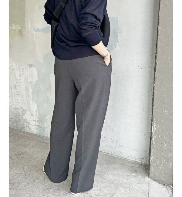 Spick and Span「ダブルクロスツータックパンツ」|スラックス|