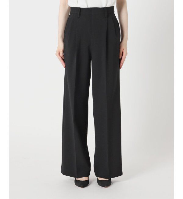 Spick and Span「ダブルクロスツータックパンツ」|スラックス|