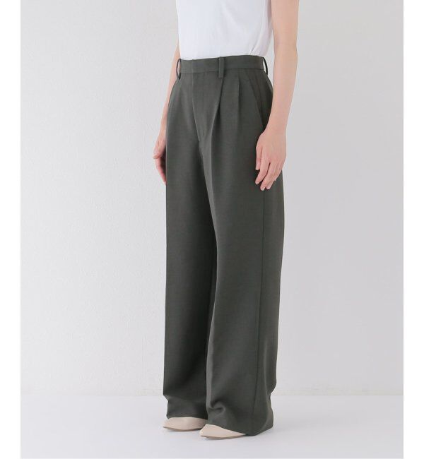 Spick and Span「ダブルクロスツータックパンツ」|スラックス|
