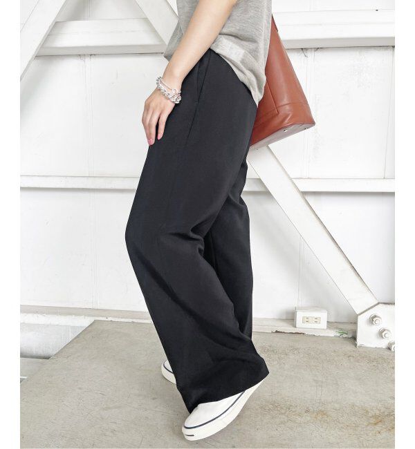 Spick and Span「ダブルクロスツータックパンツ」|スラックス|