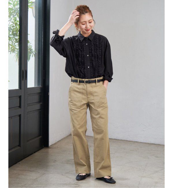 Spick and Span「≪追加≫ルーズベイカーパンツ」|カーゴ|