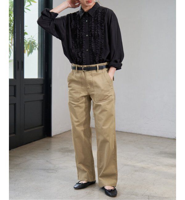 Spick and Span「≪追加≫ルーズベイカーパンツ」|カーゴ|