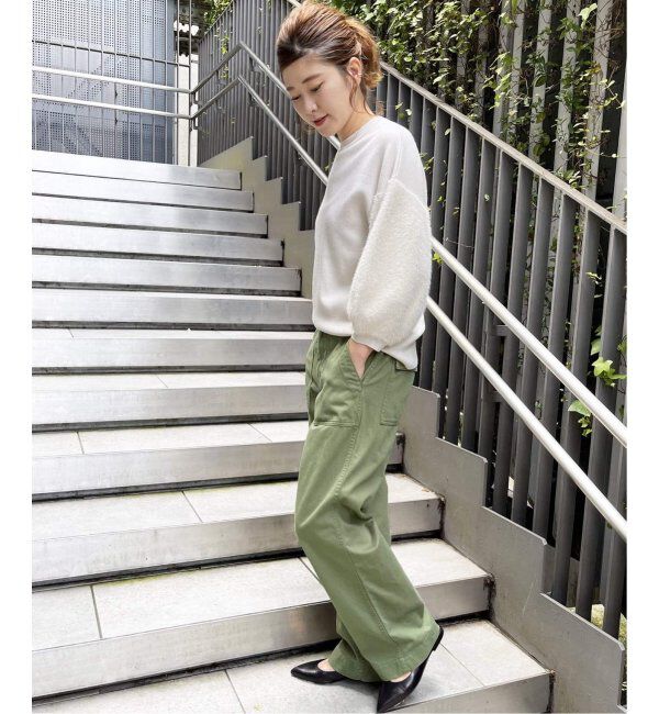 Spick and Span「≪追加≫ルーズベイカーパンツ」|カーゴ|