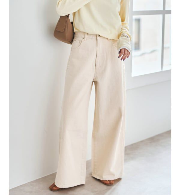 Spick and Span「5 1/2 HIGH-WIDELEG DENIM」|デニム|