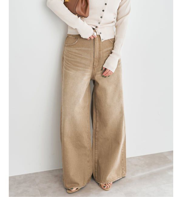 Spick and Span「5 1/2 HIGH-WIDELEG DENIM」|デニム|