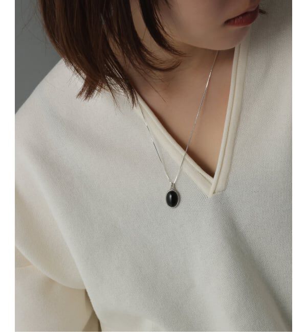 Spick and Span「【SAMH by LILAS】オニキスネックレス SV」|ネックレス|