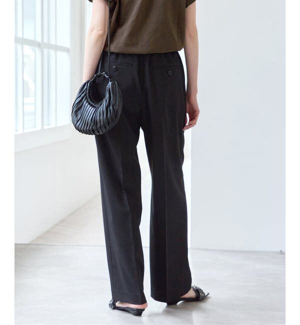 U by SPICK&SPAN「リネンライクウォッシャブルパンツ」|スラックス|