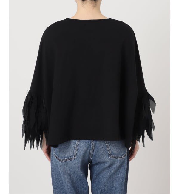 Spick and Span「AAYUSHI / アユーシ フェザーフリルカットソー」|Tシャツ・カットソー|
