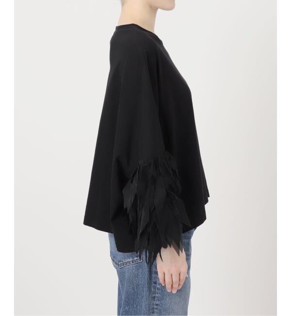 Spick and Span「AAYUSHI / アユーシ フェザーフリルカットソー」|Tシャツ・カットソー|