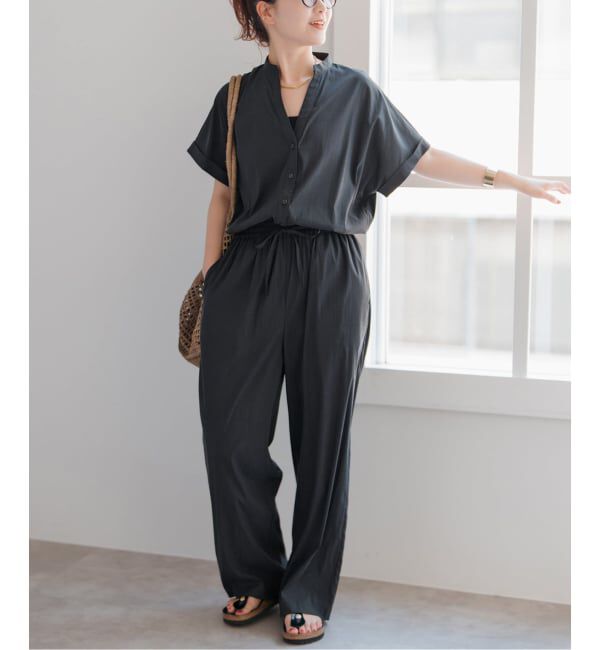 Spick and Span「《一部店舗+WEB限定 / 追加》フィブリルオールインワン」|オールインワン|ブラック
