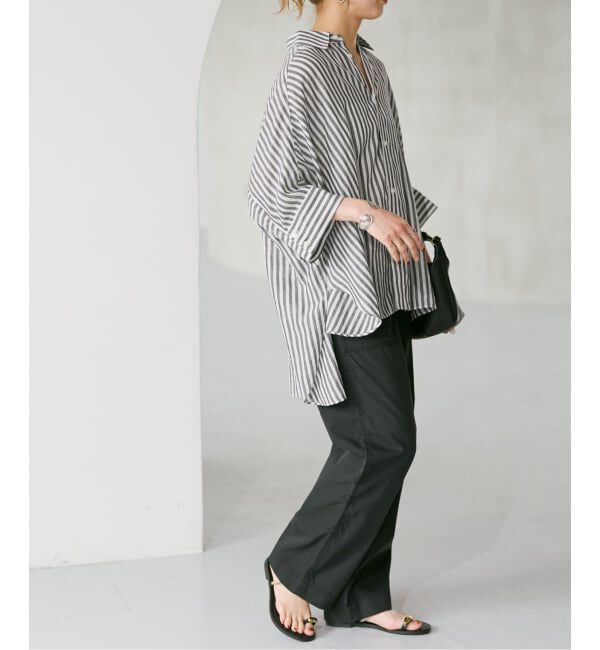 Spick and Span「ラミーブレンドドルマンスリーブシャツ」|シャツ・ブラウス|
