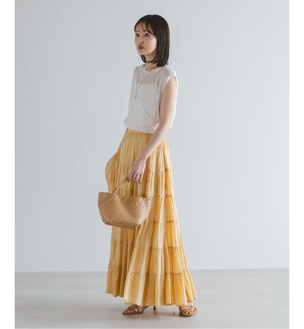 NOBLE「《追加》シアースキニーノースリーブトップス」|Tシャツ・カットソー|