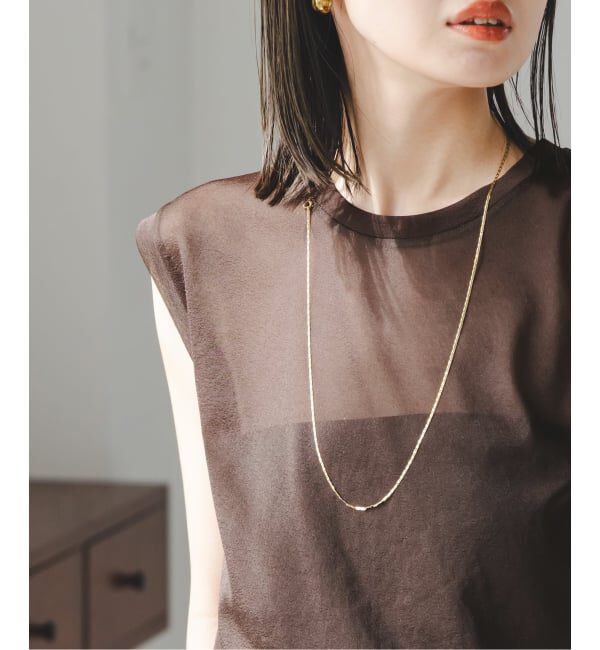 NOBLE「《追加》シアースキニーノースリーブトップス」|Tシャツ・カットソー|