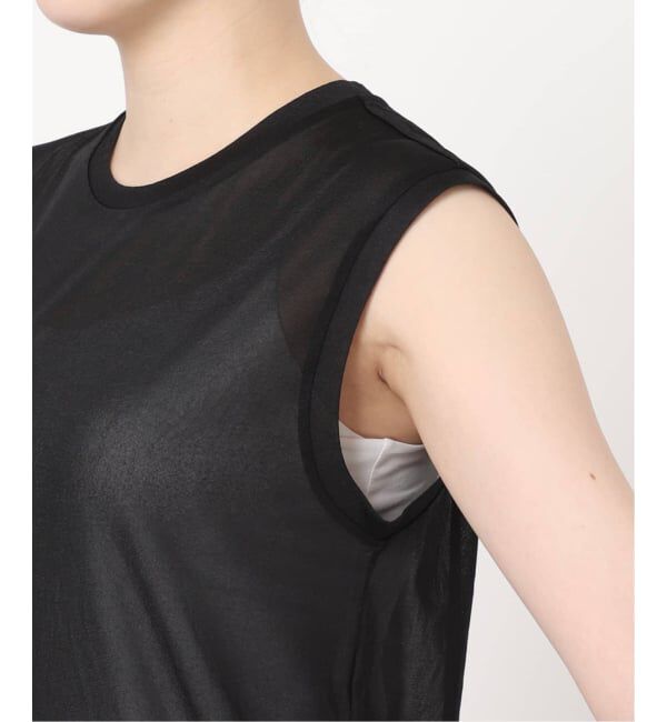 NOBLE「《追加》シアースキニーノースリーブトップス」|Tシャツ・カットソー|