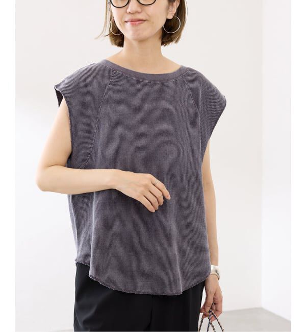 FRAMeWORK「オゾン加工ワッフルフレンチTee」|Tシャツ・カットソー|
