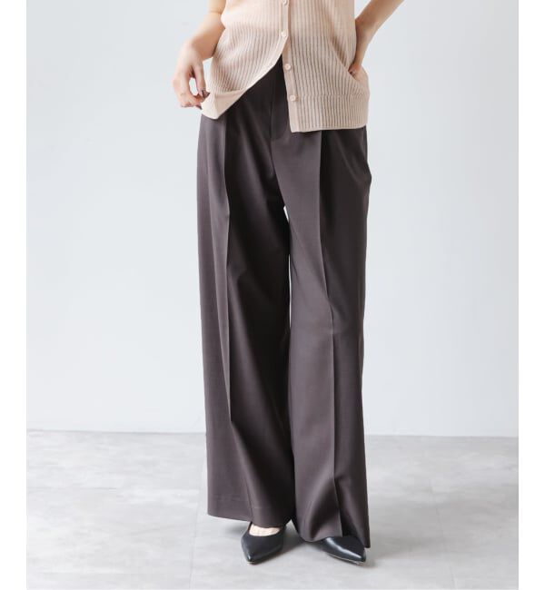 NOBLE「《追加》エステルツイルストレッチスラックスパンツ」|スラックス|