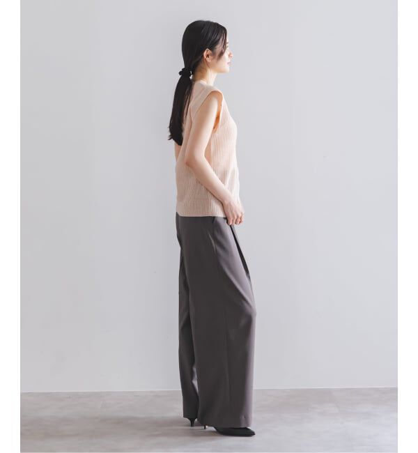 NOBLE「《追加》エステルツイルストレッチスラックスパンツ」|スラックス|