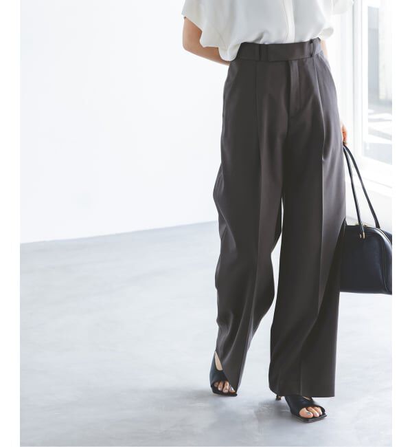 NOBLE「《追加》エステルツイルストレッチスラックスパンツ」|スラックス|