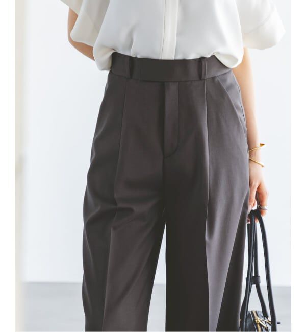 NOBLE「《追加》エステルツイルストレッチスラックスパンツ」|スラックス|