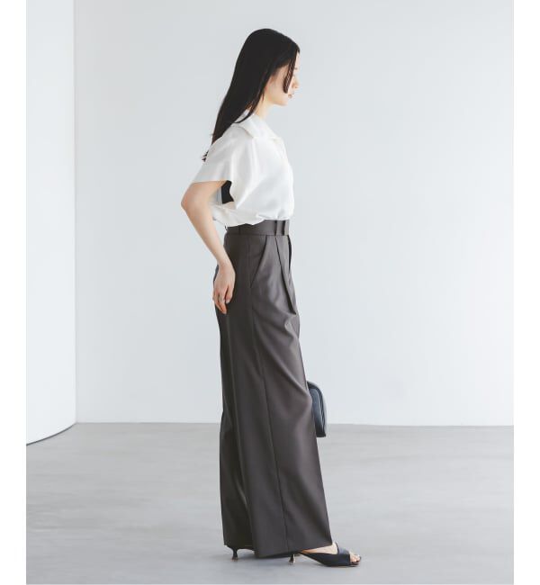 NOBLE「《追加》エステルツイルストレッチスラックスパンツ」|スラックス|