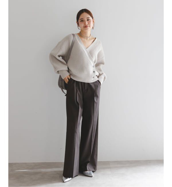 NOBLE「《追加》エステルツイルストレッチスラックスパンツ」|スラックス|