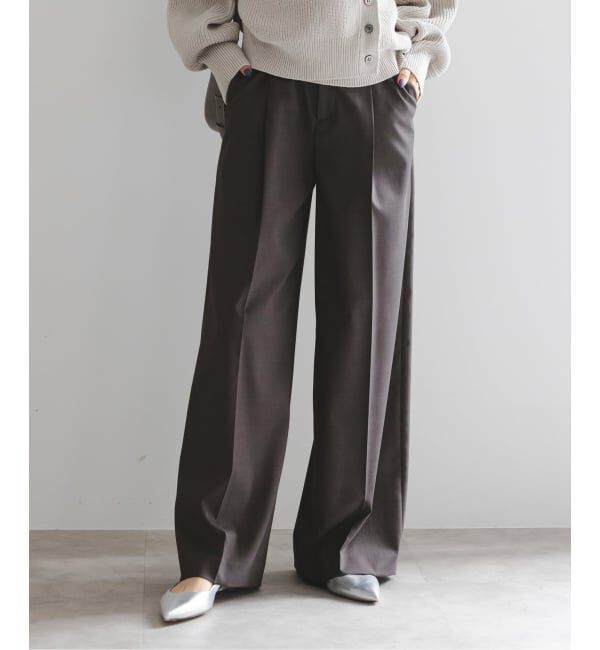NOBLE「《追加》エステルツイルストレッチスラックスパンツ」|スラックス|