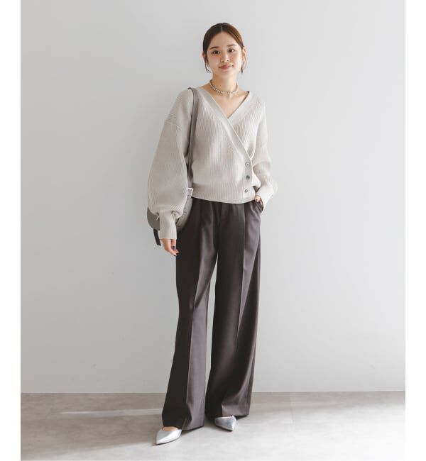 NOBLE「《追加》エステルツイルストレッチスラックスパンツ」|スラックス|