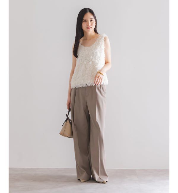 NOBLE「《追加》エステルツイルストレッチスラックスパンツ」|スラックス|