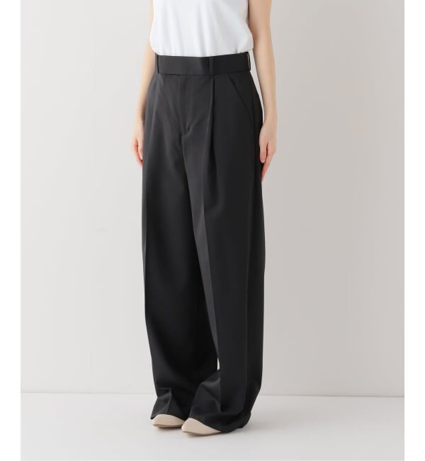 NOBLE「《追加》エステルツイルストレッチスラックスパンツ」|スラックス|