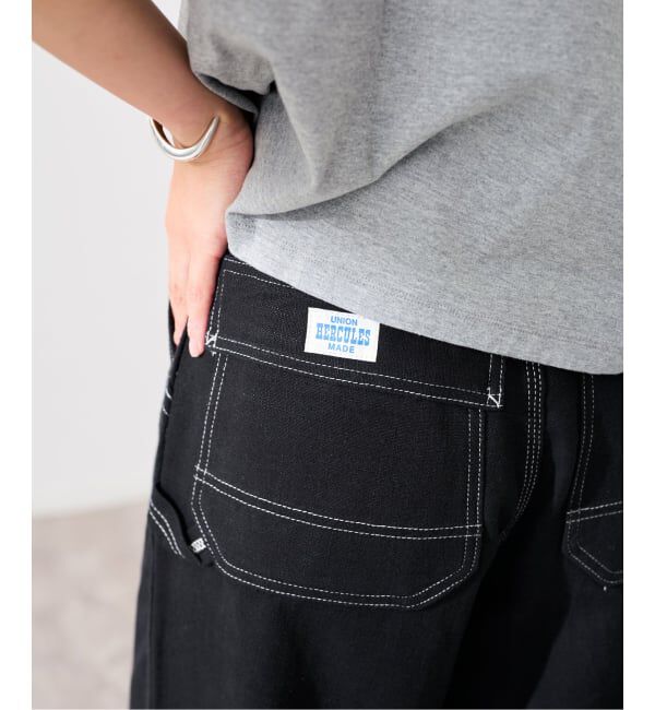 FRAMeWORK「UNION HERCULES/ユニオンヘラクレス work pants」|デニム|ブラック