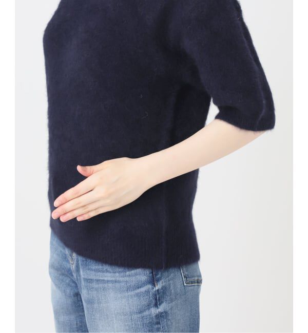Spick and Span「《新色 / 追加予約》FOX/ALPACAハーフスリーブニット」|ニット・セーター|
