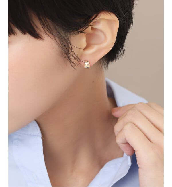 Lilas by Spick&Span「スモールムーンピアス K10（両耳）」|ピアス|