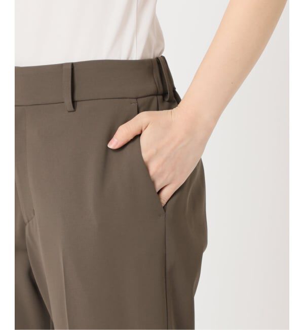  「《予約》【洗える】バックスリットパンツ」|スラックス|