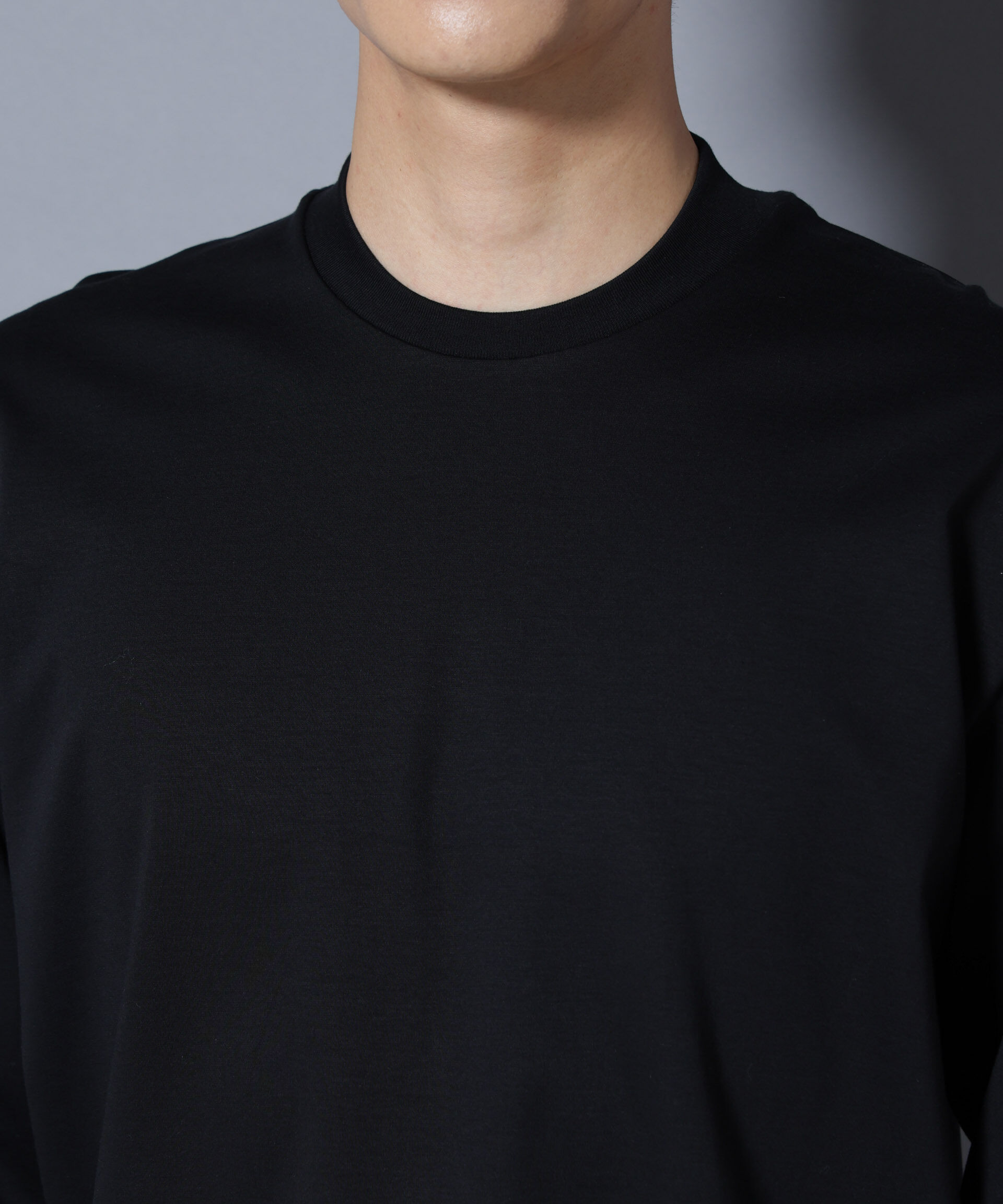 nano･universe「ジャケT(R)  プレミアム クルーネック 長袖」|Tシャツ・カットソー|