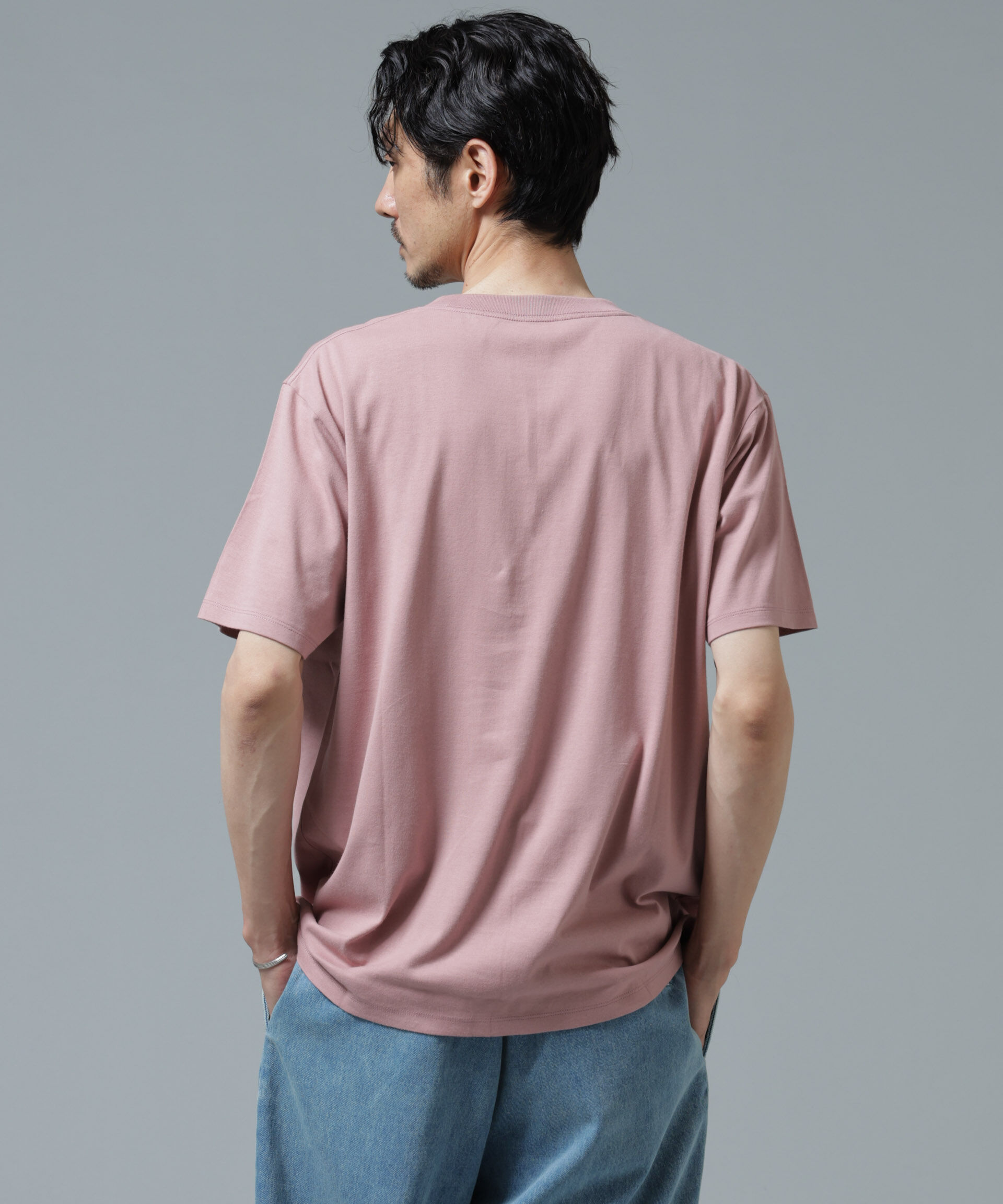 NANO universe「Anti Soaked(R) 汗染み防止 ライトウェイト 5.6oz ミドルシルエットTシャツ」|Tシャツ・カットソー|