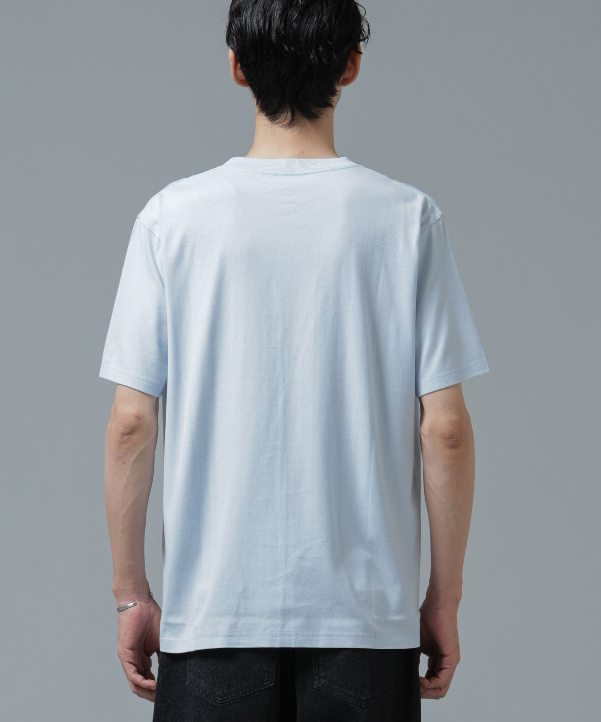 NANO universe「Anti Soaked(R) 汗染み防止 ライトウェイト 5.6oz ミドルシルエットTシャツ」|Tシャツ・カットソー|