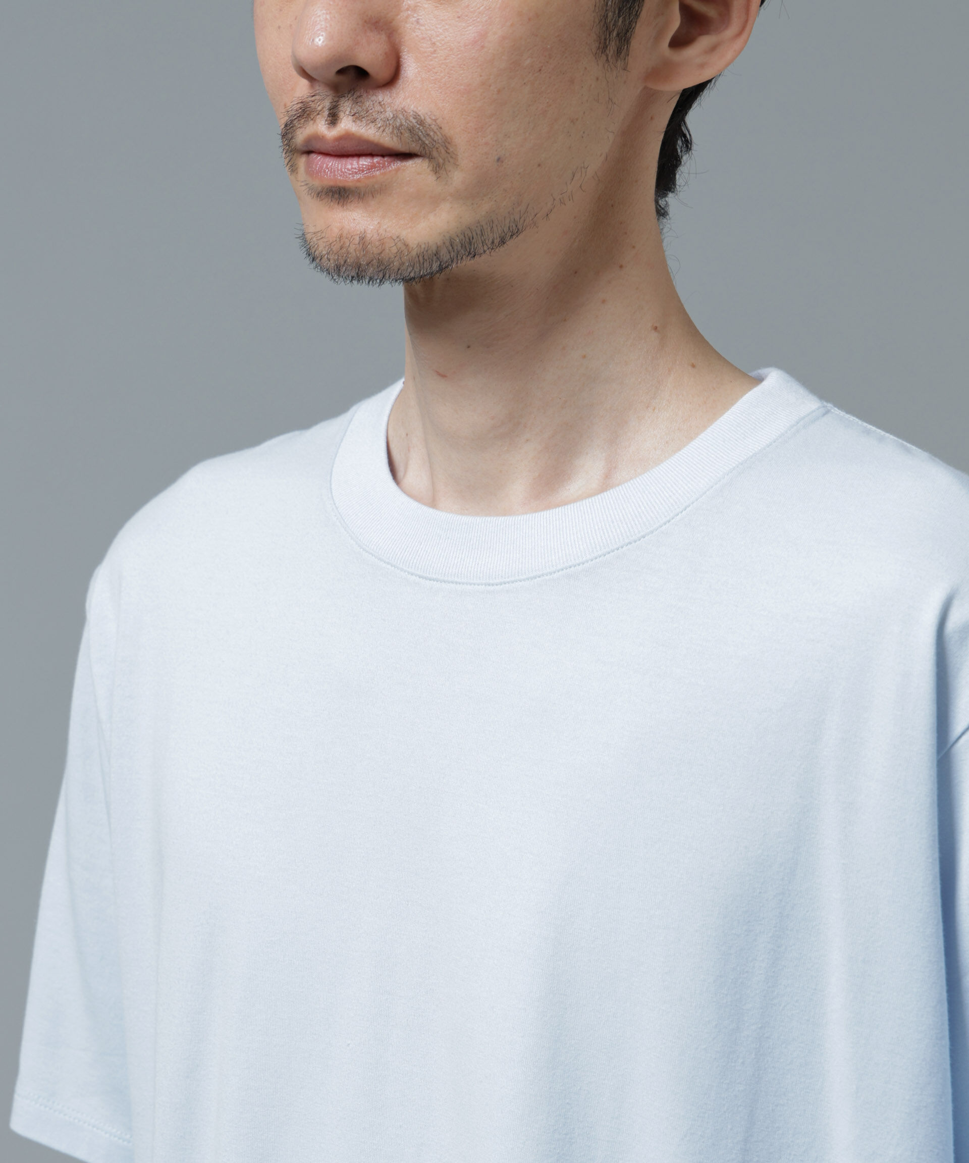 NANO universe「Anti Soaked(R) 汗染み防止 ライトウェイト 5.6oz ミドルシルエットTシャツ」|Tシャツ・カットソー|