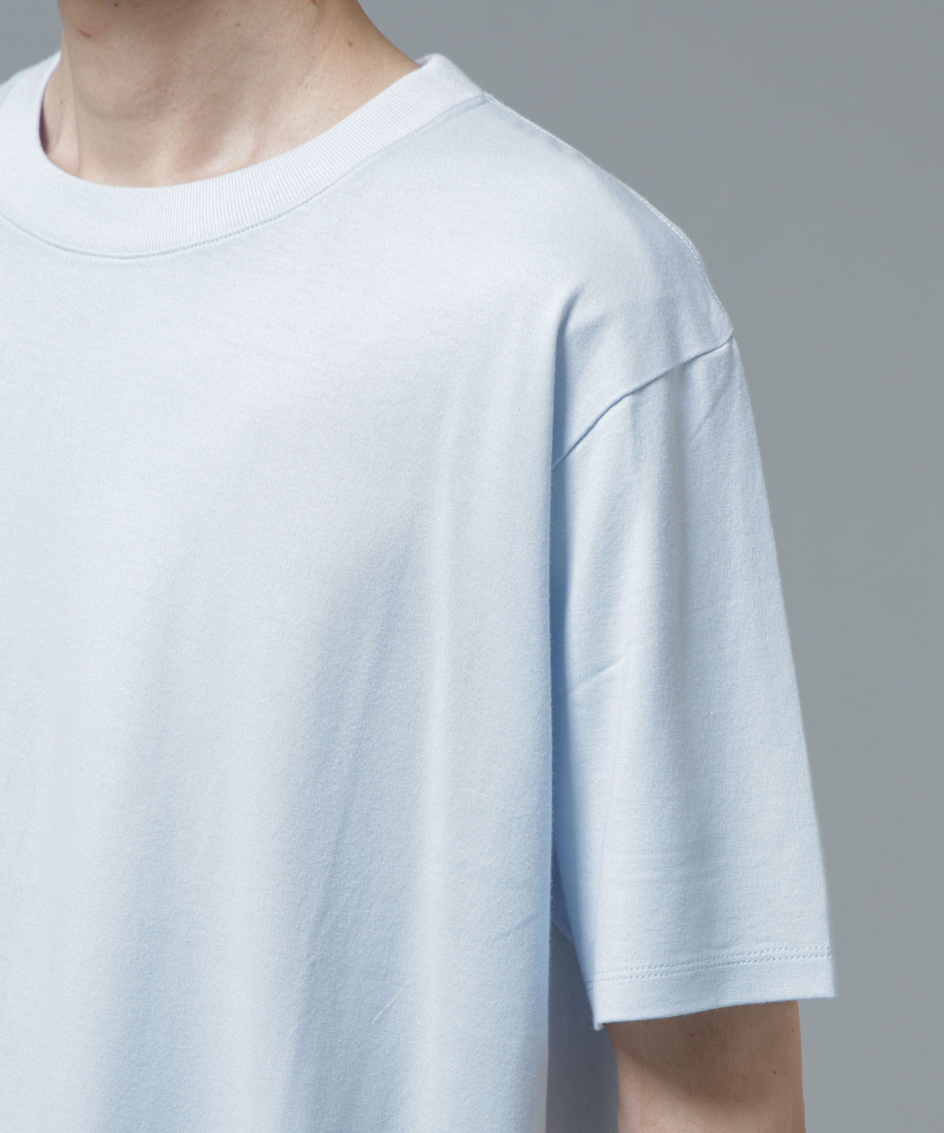 NANO universe「Anti Soaked(R) 汗染み防止 ライトウェイト 5.6oz ミドルシルエットTシャツ」|Tシャツ・カットソー|