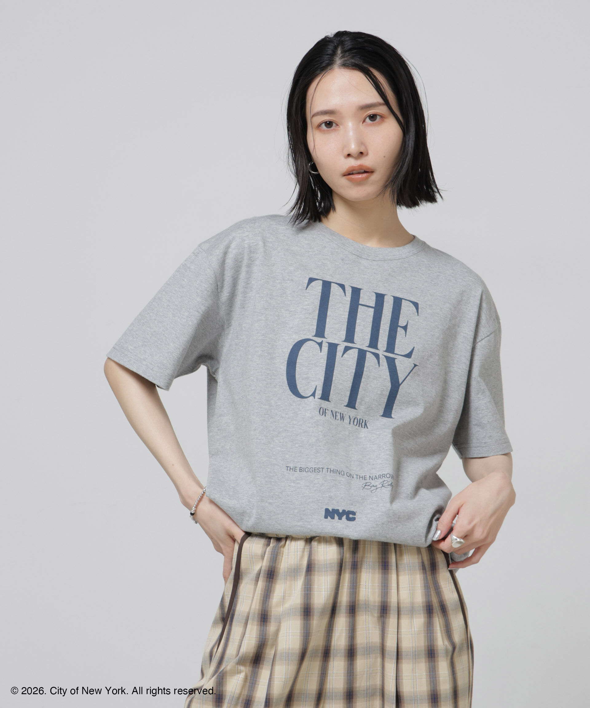 NANO universe「GOOD ROCK SPEED&times;Anti Soaked(R) 汗染み防止 NYC Tシャツ」|Tシャツ・カットソー|