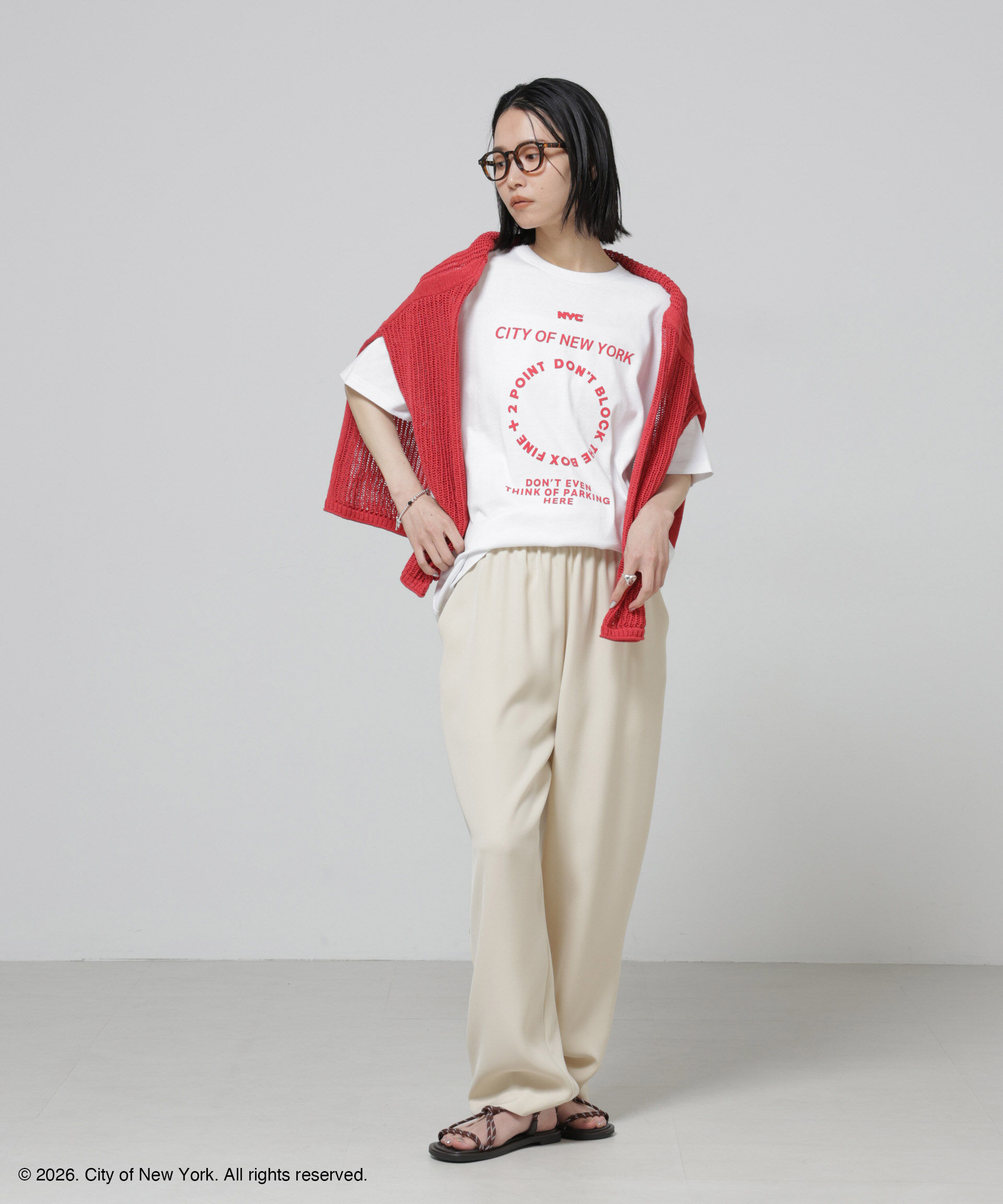 NANO universe「GOOD ROCK SPEED&times;Anti Soaked(R) 汗染み防止 NYC Tシャツ」|Tシャツ・カットソー|