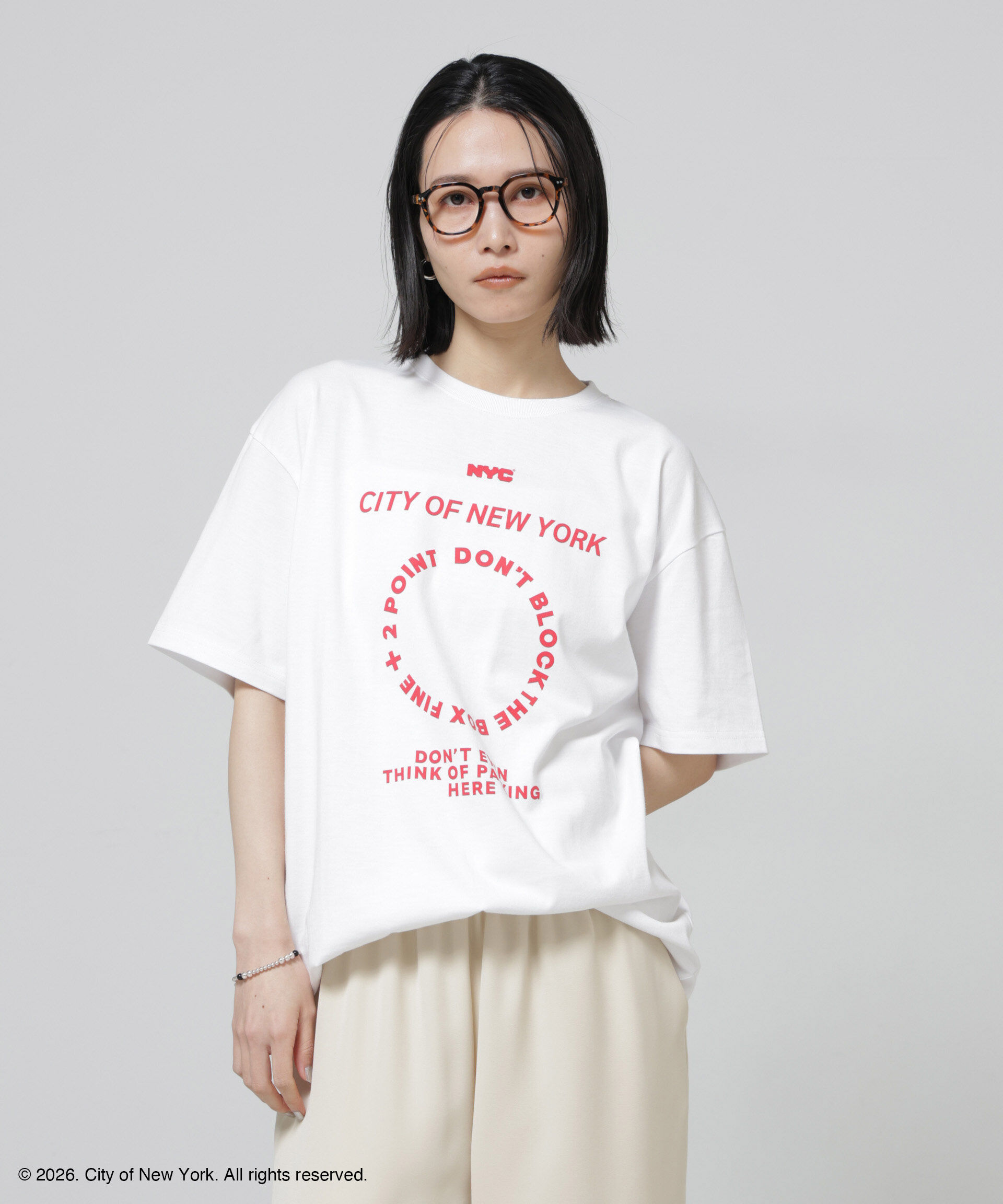 NANO universe「GOOD ROCK SPEED&times;Anti Soaked(R) 汗染み防止 NYC Tシャツ」|Tシャツ・カットソー|